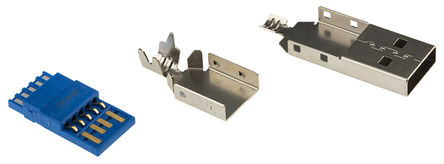 TE Connectivity - 1932266-1 - TE Connectivity 1 �˿� ֱ USB3.0 A �� USB ��ͷ 1932266-1, ���°�װ		