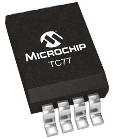 Microchip - TC77-5.0MOA - Microchip TC77-5.0MOA, 12+λ ¶ȴ, 3Cȷ, MicrowireSPIӿ, 2.7  5.5 VԴ, -55  +125 C¶, 8		