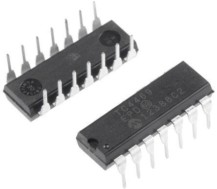 Microchip - TC4469EPD - Microchip TC4469EPD 4· MOSFET , 1.2A, ȫ, 14 PDIPװ		