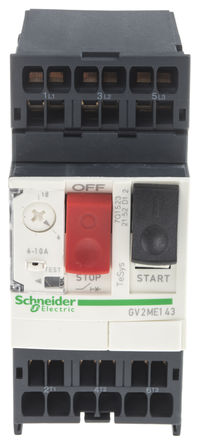 Schneider Electric - GV2ME143 - Schneider Electric TeSys GV2M ϵ 6  10 A 3 綯· GV2ME143, 10 kAϿ, 500 V		