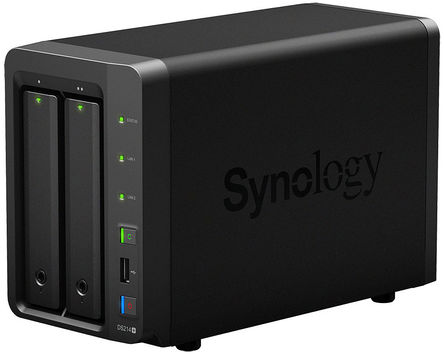 Synology - DS214+ - Synology DiskStation DS214  總Ӵ洢 (NAS), 2 ߼, 1 x USB 2.02 x USB 3.0 ˿		