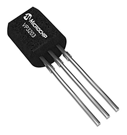 Microchip - VP3203N3-G - Microchip P MOSFET VP3203N3-G, 650 mA, Vds=30 V, 3 TO-92װ		
