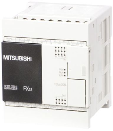 Mitsubishi - FX3S-20MT-ESS - Mitsubishi FX3S ϵ PLC CPU FX3S-20MT-ESS, 4000 ڴ, ̫Modbus, 4000 , 20 I/O ˿, װװ, 100  240 V 		