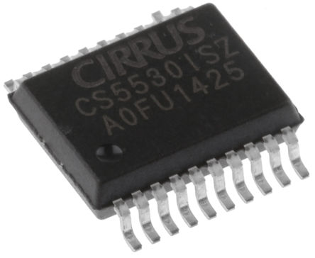 Cirrus Logic - CS5530-ISZ - Cirrus Logic CS5530-ISZ 24 λ ADC, , SPIӿ, 20 SSOPװ		