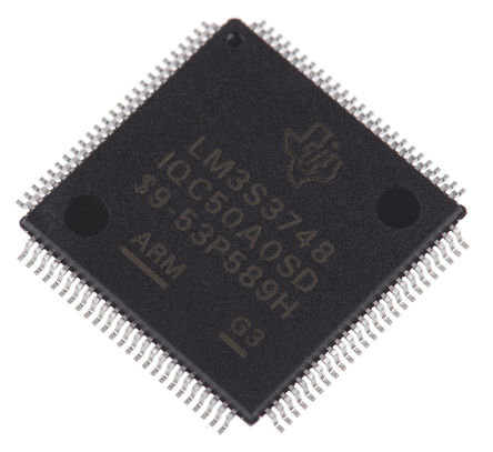 Texas Instruments - LM3S3748-IQC50-A0 - Texas Instruments Stellaris ϵ 32 bit ARM Cortex M3 MCU LM3S3748-IQC50-A0, 50MHz, 128 kB ROM , 64 kB RAM, 1xUSB, LQFP		