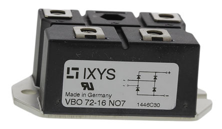 IXYS - VBO72-16NO7 - IXYS VBO72-16NO7  , 72A 1600V, 4 PWS Dװ		