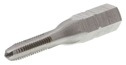RS Pro - T10500400 - RS Pro T10500400 35 mm长 六角柄 高速钢 M4 六角驱动丝锥 螺纹丝锥		