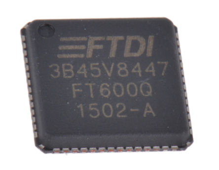 FTDI Chip - FT600Q-T - FTDI Chip FT600Q-T USB ŽӼɵ·, 5Gbps, ֧USB 2.0, USB 3.0, 1.8 V, 2.5 V, 3.3 V, 56 QFNװ		