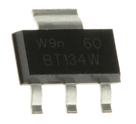 WeEn Semiconductors Co., Ltd - BT134W-600 - NXP BT134W-600 ˫ɿع迪Ԫ, 1A, 600Vֵ, 70mA 1.5V, 4 SC-73װ		