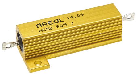 Arcol - HS50 R05 J - Arcol HS50 ϵ HS50 R05 J 50W 50m 5%  尲װ̶ֵ, Ӷ, Ƿװ		