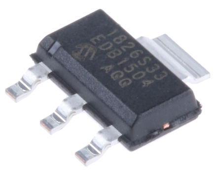 Microchip - MCP1826S-3302E/DB - Microchip MCP1826S-3302E/DB LDO ѹ, 3.3 V, 1A, 2%ȷ, 2.3  6 V, 3 + Tab SOT-223װ		
