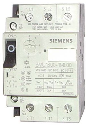 Siemens - 3VU13400MN00 - Siemens Simatic 3VU ϵ 1 20 A MCB 3VU13400MN00		