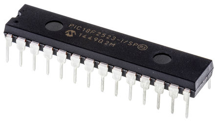 Microchip - PIC18F2523-I/SP - Microchip PIC18F ϵ 8 bit PIC MCU PIC18F2523-I/SP, 40MHz, 32 kB256 B ROM , 1536 B RAM, SPDIP-28		