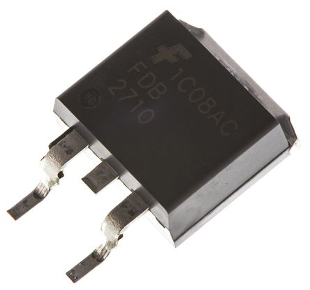 Fairchild Semiconductor - FDB2710 - Fairchild Semiconductor PowerTrench ϵ N Si MOSFET FDB2710, 50 A, Vds=250 V, 3 D2PAKװ		