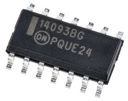 ON Semiconductor - MC14093BDG - ON Semiconductor MC14093BDG 4 ʩ 2 NAND ߼, 4.2mA, 3  18 VԴ, 14 SOICװ		