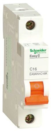 Schneider Electric - EA9AN1C16K - Schneider Electric Easy 9 EA9 ϵ 1 16 A MCB EA9AN1C16K, C բ		