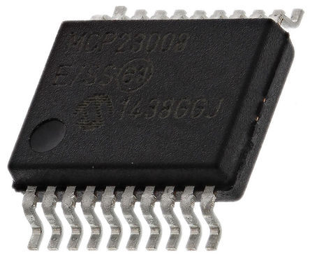 Microchip - MCP23008-E/SS - Microchip MCP23008-E/SS 8ͨ 1.7MHz I/Oչ, I2Cӿ, 20 SSOPװ		