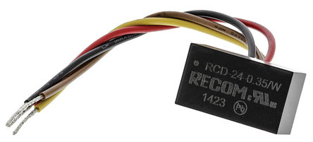 Recom - RCD-24-0.35/W - Recom LED  RCD-24-0.35/W, 4.5  36 V, 2  35V, 350mA, 12.25W		