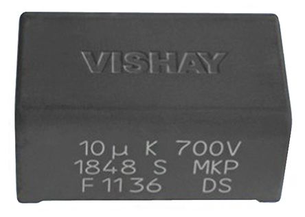 Vishay - MKP1848S61050JP2C - Vishay MKP1848S ϵ 10F ۱ϩ (PP) MKP1848S61050JP2C, 5%, 500 V ֱ, ͨ		