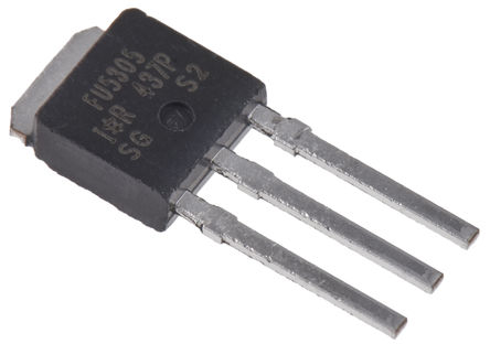 Infineon - IRFU5305PBF - Infineon HEXFET ϵ Si P MOSFET IRFU5305PBF, 31 A, Vds=55 V, 3 IPAKװ		