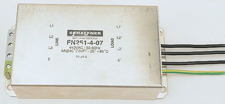 Schaffner - FN251-16-07 - Schaffner FN 251 ϵ 3 16A 440 V ac, 60Hz װ Դ˲ FN251-16-07, ߽Ӷ		