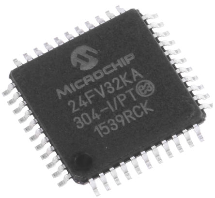 Microchip - PIC24FV32KA304-I/PT - Microchip PIC24FV ϵ 16 bit PIC MCU PIC24FV32KA304-I/PT, 32MHz, 32 kB ROM , 512 B2048 B RAM, TQFP-44		