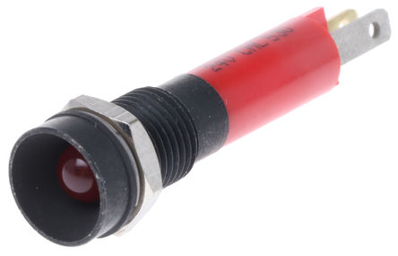 CML Innovative Technologies - 190513Z3 - CML Innovative Technologies 190513Z3 5 mm 凹形 红色 LED 指示器, 8mm安装孔尺寸, 24 V 交流/直流		