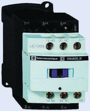 Schneider Electric - LC1D32BDC - Schneider Electric Tesys D LC1D 系列 接触器 LC1D32BDC, 3 常开（主）、常开/常闭（辅助）触点, 32 A, 24 V 直流线圈		