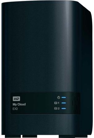 Western Digital - WDBVKW0000NCH-EESN - Western Digital My Cloud EX2  總Ӵ洢 (NAS) WDBVKW0000NCH-EESN, 渽2 x 0 TB , 2 ߼, 2 x USB 3.0 ˿		