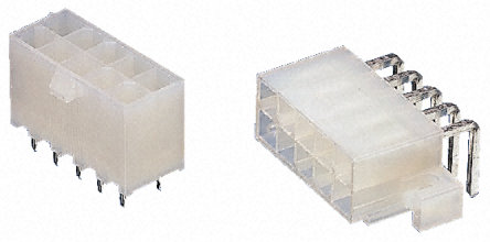 Molex - 39-29-3046 - Molex MINI-FIT JR. ϵ�� 4· 4.2mm�ھ� (2��) ֱ PCB ���� 39-29-3046, ���Ӷ˽�, 9A, ͨ��		