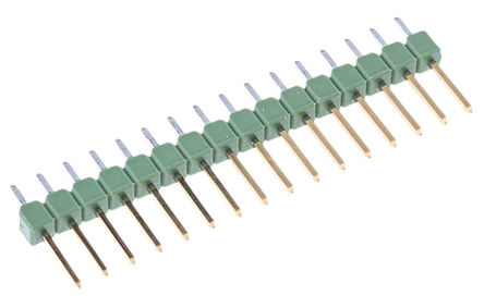 TE Connectivity - 1-826629-6 - TE Connectivity AMPMODU Mod II 系列 16路 2.54mm节距 (1排) 直 引脚管座 1-826629-6, 焊接端接, 3A, 通孔		