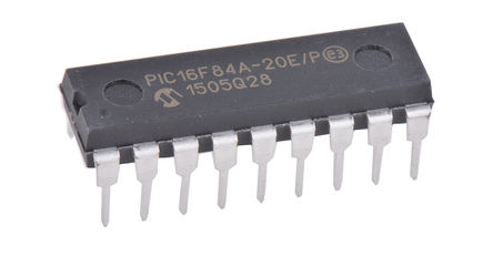 Microchip - PIC16F84A-20E/P - Microchip PIC16F ϵ 8 bit PIC MCU, 20MHz, 1024 B ROM , 68 B RAM, 18 PDIPװ		