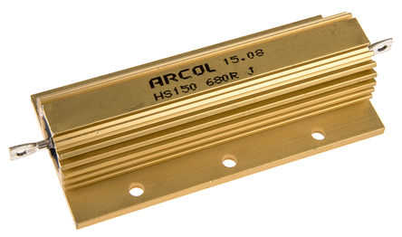 Arcol - HS150 680R J - Arcol HS150 ϵ HS150 680R J 150W 680 5%  尲װ̶ֵ, Ӷ, Ƿװ		