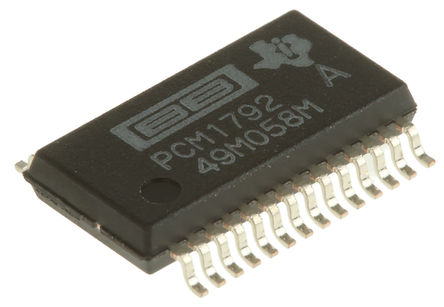 Texas Instruments - PCM1792ADB - PCM1792ADB ˫  (I2C/SPI) 192ksps 24 λ Ƶת DAC, 6%FSR, 28 SSOPװ		