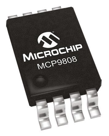 Microchip - MCP9808T-E/MS - Microchip MCP9808T-E/MS ¶ת, 1Cȷ, I2CSMBusӿ, 2.7  5.5 VԴ, -40  +125 C¶, 8 MSOPװ		