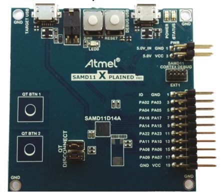 Microchip - ATSAMD11-XPRO - Microchip SAMD11 ARM ϵ ԰ ΢׼ ATSAMD11-XPRO;  ATSAM11 ΢ (ARM Cortex M0 ں)		
