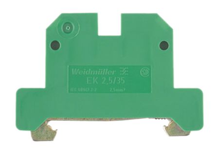 Weidmuller - EK 2.5/35 - 0661060000 - Weidmuller SAK ϵ ɫɫ PE  EK 2.5/35, 800 V		