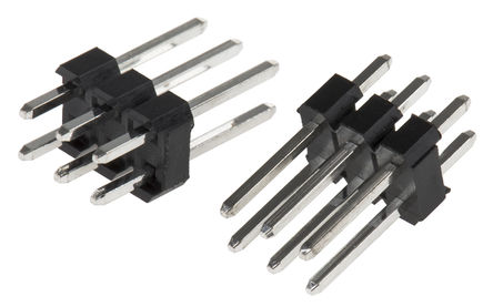 RS Pro - W82106T3825RC - RS Pro 6路 2.54mm节距 (2排) 直 引脚管座 W82106T3825RC, 焊接端接, 1A, 通孔		