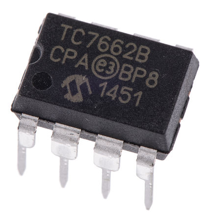 Microchip - TC7662BCPA - Microchip TC7662BCPA ֱ-ֱת, , 1.5  15 V, 35 kHz, 8 PDIPװ		