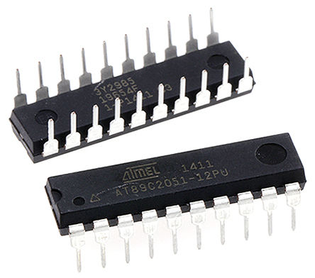 Microchip - AT89C2051-12PU - Microchip AT89C ϵ 8 bit 8051 MCU AT89C2051-12PU, 12MHz, 2 kB ROM , 128 B RAM, PDIP-20		
