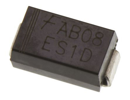 Fairchild Semiconductor - GF1D - Fairchild GF1D ض, Iout=1A, Vrev=200V, 2 DO-214BA (GF1)װ		
