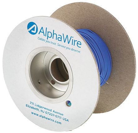 Alpha Wire - 6711 BL005 - Alpha Wire EcoWire ϵ 30m ɫ 26 AWG о ڲߵ 6711 BL005, 0.14 mm2 , 7/0.16 mm оʾ, 600 V		