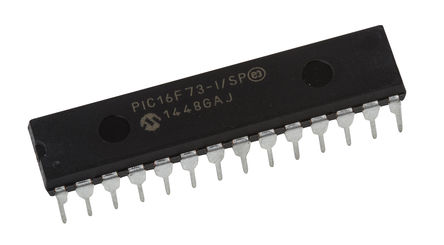Microchip - PIC16F73-I/SP - Microchip PIC16F ϵ 8 bit PIC MCU PIC16F73-I/SP, 20MHz, 4K x 14  ROM , 192 B RAM, SPDIP-28		