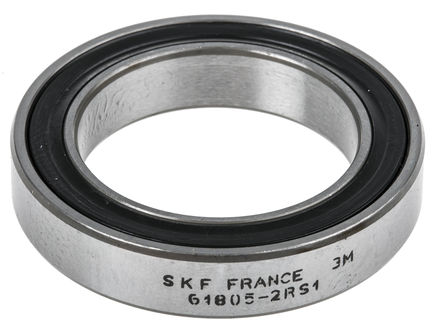 SKF - 61805-2RS1 - SKF   61805-2RS1, 2.6kN ̬, 25mm ھ, 37mm ⾶		