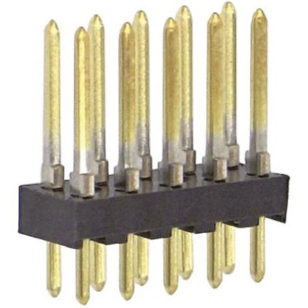 TE Connectivity - 87227-6 - TE Connectivity AMPMODU Mod II ϵ 12· 2.54mmھ (2) ֱ PCB  87227-6, Ӷ˽, 3A, ͨ		