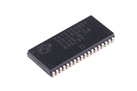 Cypress Semiconductor - CY7C1049DV33-10VXI - Cypress Semiconductor CY7C1049DV33-10VXI, 4Mbit SRAM ڴ, 512K  x 8 λ, 3  3.6 V, 36 SOJװ		