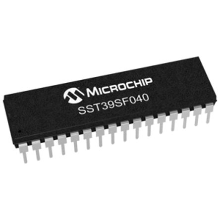 Microchip - SST39SF040-70-4C-PHE - Microchip SST39SF040-70-4C-PHE , 4Mbit (512K x 8), 70ns, 4.5  5.5 V, 32 PDIPװ		