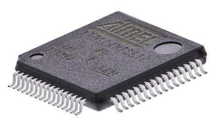 Microchip - AT91SAM7S512B-AU - Microchip AT91 ϵ 32 bit ARM7TDMI MCU AT91SAM7S512B-AU, 55MHz, 512 kB ROM , 64 kB RAM, 1xUSB, LQFP-64		