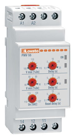 Lovato - PMV55A440 - Lovato PMV55 ϵ 1 ѹ ؼ̵ PMV55A440, ˫ , 380  440 V 		