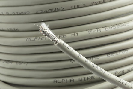 Alpha Wire - B953043 GE321 - Alpha Wire PRO-TEKT? ϵ 50m 4 о  ϩ PVC  ҵ B953043 GE321, 300 V, 0.23 mm2 , -30  +105 C		